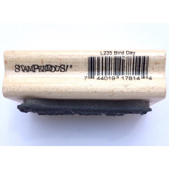 Stampendous rubber stamp birthday Bird Day by Fran Seiford - Picture 3 of 3